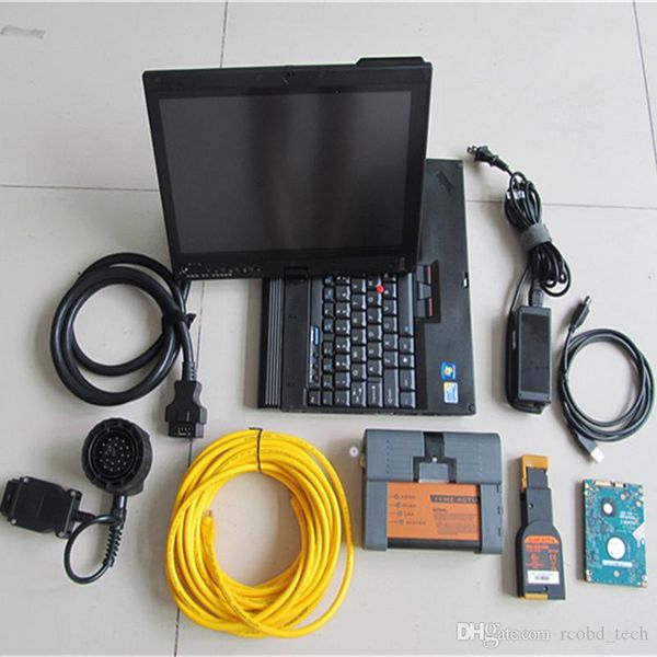 Für BMW icom a2 b c Scanner-Tool Expertenmodus 1000 GB Festplatte Thinkpad X200t Laptop 4G Touchscreen Diagnose