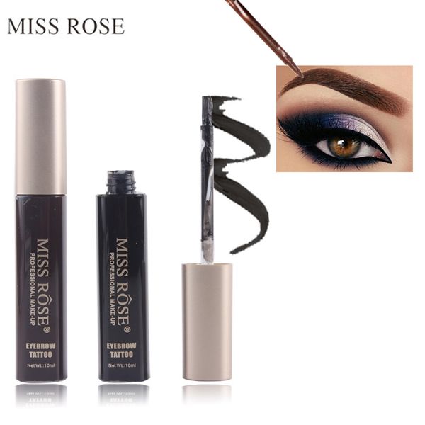 

2017 brand waterproof liquid eyebrow gel pigments eyebrow enhancers black brown color eye brow tattoo tint makeup