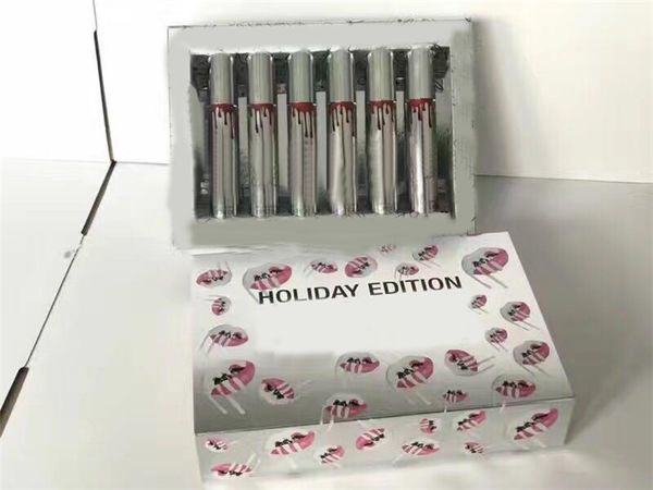 

12 Days of Christmas Lipstick Vault Holiday Lipstick 12pcs set Matte Liquid Lipgloss Lips Makeup free shipping by dhl