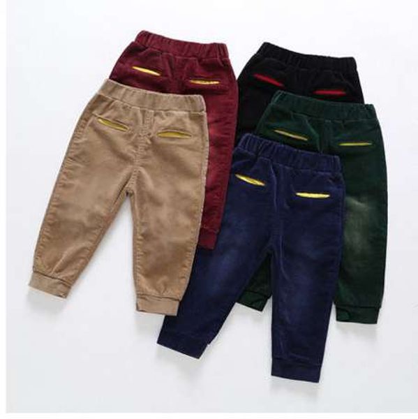 

autumn corduroy kids pants casual boys pants clothes girls pants children clothing vetement enfant fille toddler trousers 2-6t, Blue