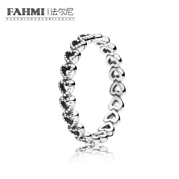 

fahmi 100% стерлингового серебра 925 пробы 1: 1 оригинальный подлинный шарм 190980 темперамент мода гламур ретро кольцо свадебные женщины юв, Slivery;golden