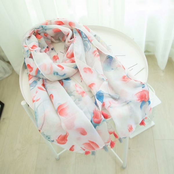 

floral print tassels viscose women scarf muslim hijabs 10pcs/lot