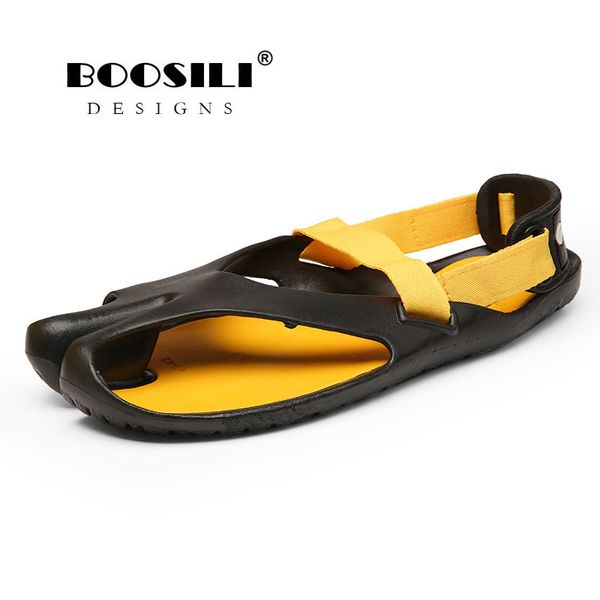 

boosili 2018 new men's breathable sandals tide male shoes erkek ayakkabi sandals men zapatillas hombre leisure high quality, Black