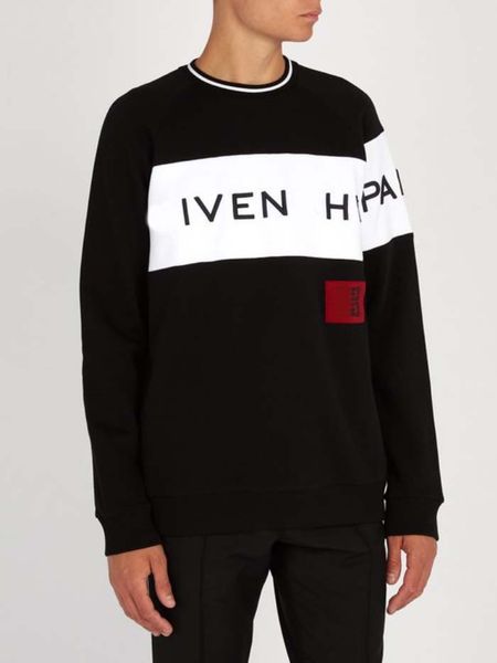 

18-19Winter Broken Shirt Толстовка Европа и Америка Paris Fashion Мужчины O-образным вырезом с отве