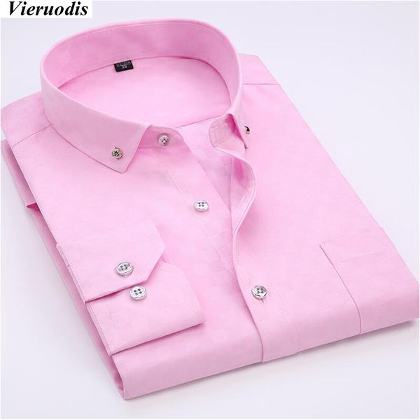 

men's new business casual shirt white long sleeve plaid solid color clothes men's slim shirt work gentleman clothing, White;black