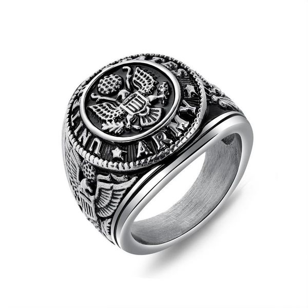 

steel gold color fashion simple men's rings stainless steel ring jewelry gift for men boys 632