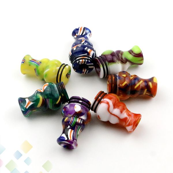 

Gourd Vase Epoxy Resin Wide Bore Drip Tip 810 Mouthpiece Vape Drip Tips for TFV8 TFV12 Prince TFV8 Big Baby Atomizers DHL Free