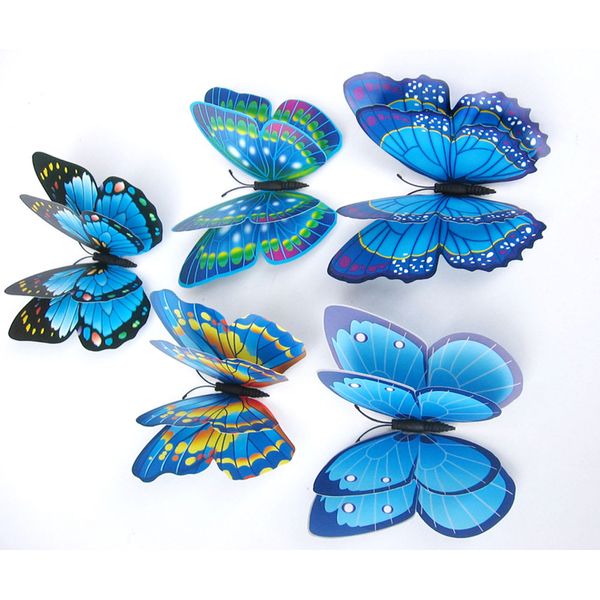 

wall sticker home decor 12x 3d butterfly wall sticker fridge magnet room decor decal applique #e0