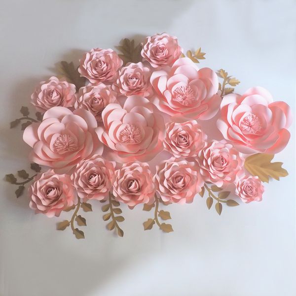 2019 diy giant paper flowers 11 leaves flores artificiales fleur artificielle wedding event backdrop party baby nursery from diyunicornflowers diy giant paper flower