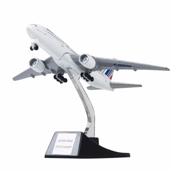 

new 13cm metal aircraft plane model air france b777 airways boeing 777 airlines airplane model with wheels stand kids gift