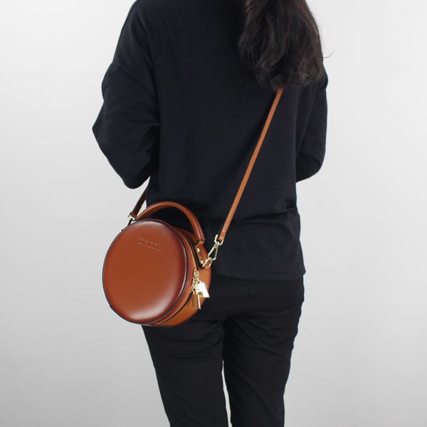 

fashion mini handbags genuine leather 2018 shoulder crossbody bags for women small messenger bag circle sling