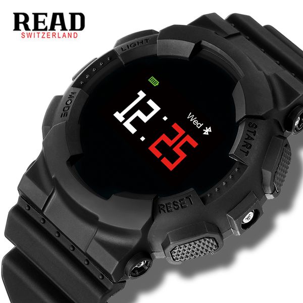 

read casual fashion smart watches original wireless bluetooth smart bracelet heart rate monitor waterproof ip68 fitness bracelet, Slivery;brown