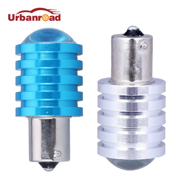 

urbanroad 1156 ba15s p21w s25 white blue red 7w led bulb with lens car backup back up reverse brake tail light lamp auto 12v