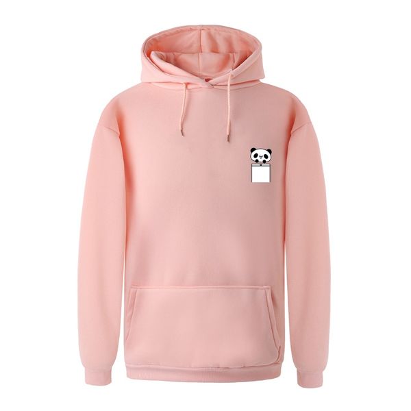 

2018 spring fashion women hoodies sweatshirts kawaii cartoon panda pullover hooded loose moletom feminino sudaderas mujer, Black
