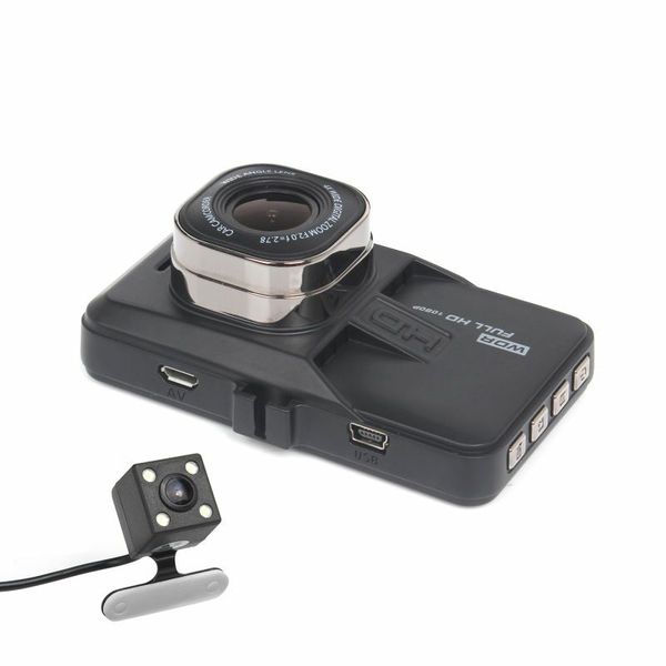 

full hd 1080p car dvr dash camera170 degree angle video recorder dual camera t636 g-sensor vision sensor