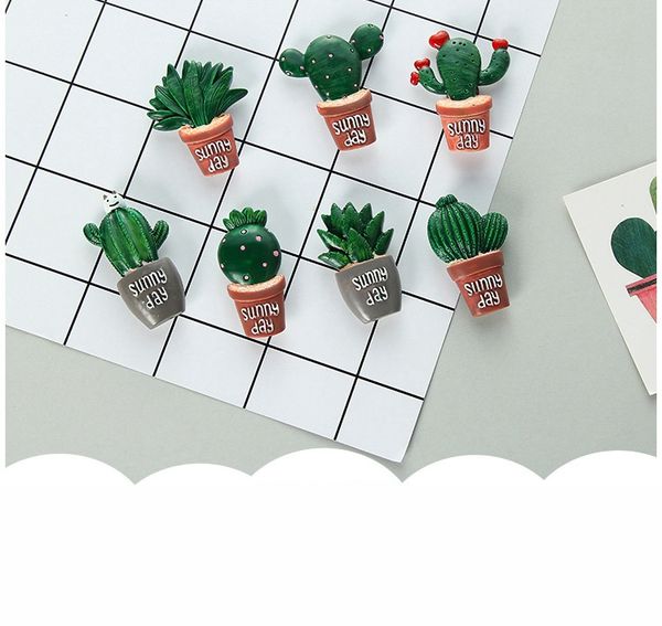 Cactus Plants Fridge Magnet Cute Cartoon Decorative Refrigerator Magnets 3d Magnetic Sticker Home Decor Kitchen Accessories Fmr001 7 Kids Magnets For