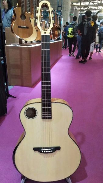 

free shipping AAAA all solid Mc pherson style guitar gotoh tuner peg customize handmade acoustic folk guitar