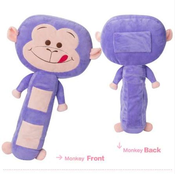 

cartoon pink cat seat belt covers pp cotton safety seat belt shoulder pads for kids child car pillow monkey belt cover