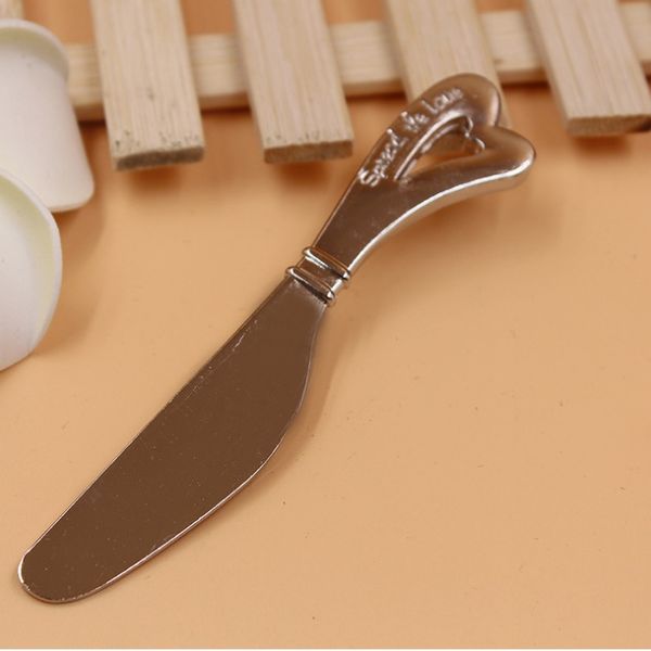 

spread the love heart-shaped heart shape handle spreaders spreader butter knives knife wedding gift favors wen5099