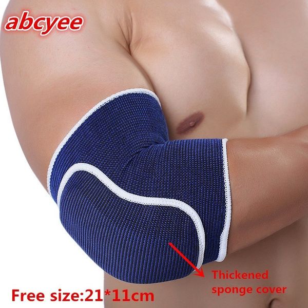 

2pcs/lot thickened sponge elbow support cover keep warm outdoor sports bodybulding elbow protective sut arm safety care q1278cmk, Black;gray