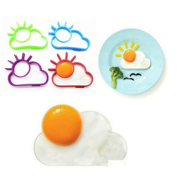 11 * 7.5 * 1.8 cm Silicone Sun Cloud Stampo per uova fritte Gadget da cucina Stampo per pancake Bambini Utensili da cucina fai da te
