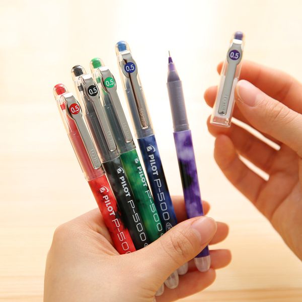 

1 pcs japan pilot rollerball gel pen 0.5mm office school supplies papeleria stationery ink pattern bl-p50/p500