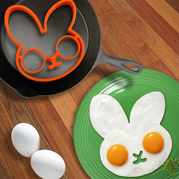 

cute rabbit egg shaper silicone moulds egg silicone mould cooking tools new