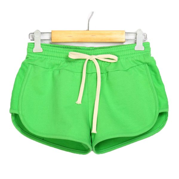 

brand fashion women shorts elastic waist lady soft cotton shorts causal feminino candy color summer short pants, White;black