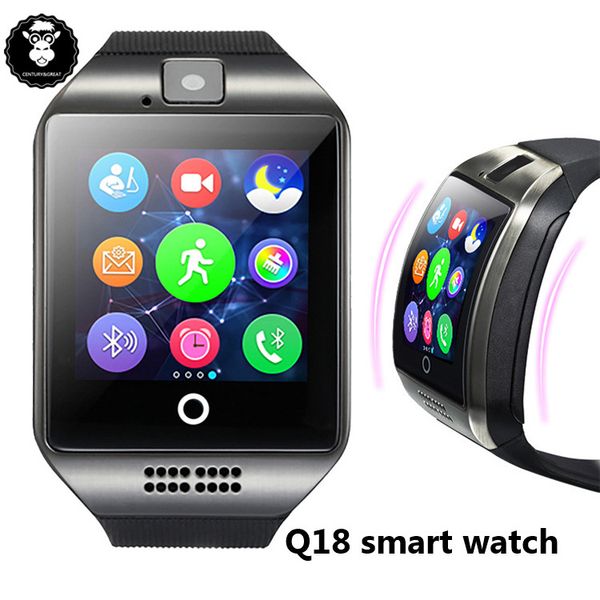 

Q18 Smart Watch Watches Bluetooth Smartwatch Wristwatch With Camera TF SIM Card Slot Q18 Z50 GD19 Anti-lost For Apple Android Phones