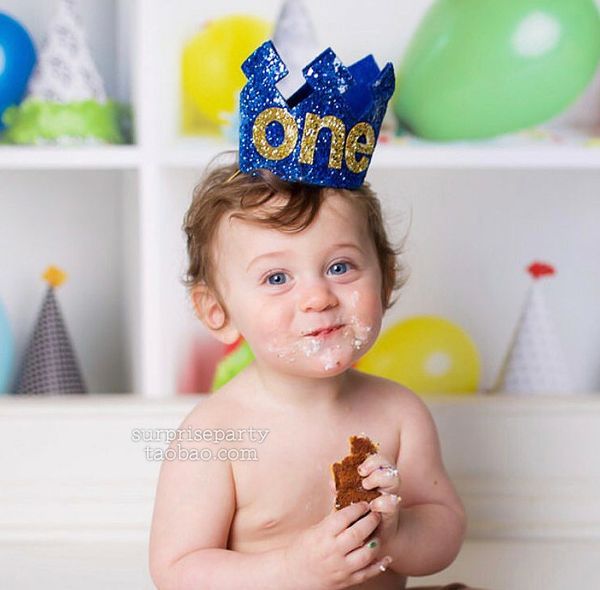 New Baby Girls Glittering Tiara Headbands Brithday Party Head