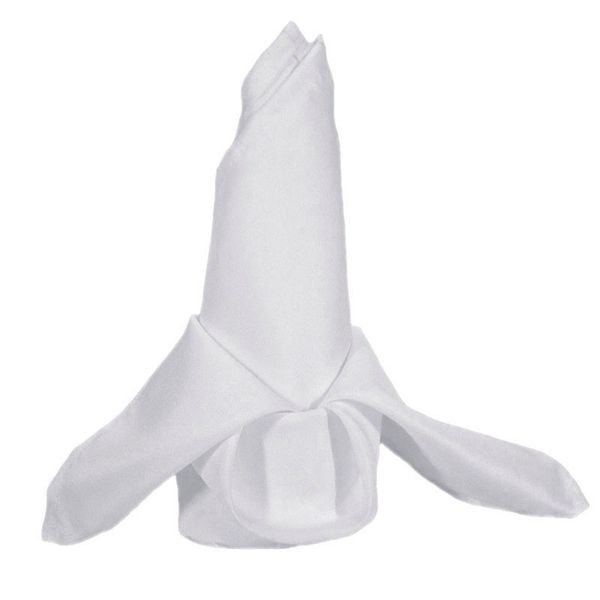 

30pcs white table polyester napkin 45x45cm ,table polyester plain napkin for weddings events party restaurant l