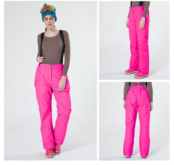 

2018 new winter pants for women snow pants plus size elastic waist lady trousers winter skiing skating hiking windproof