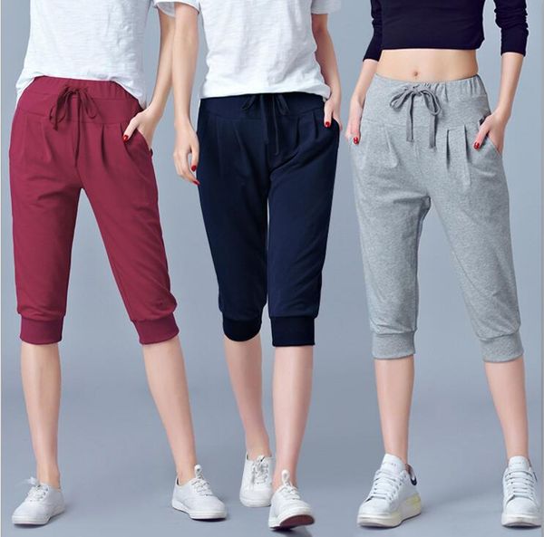 

Женщины Спортивные Брюки Плюс Размер Эластичный Пояс Повседневная Женщины Каран