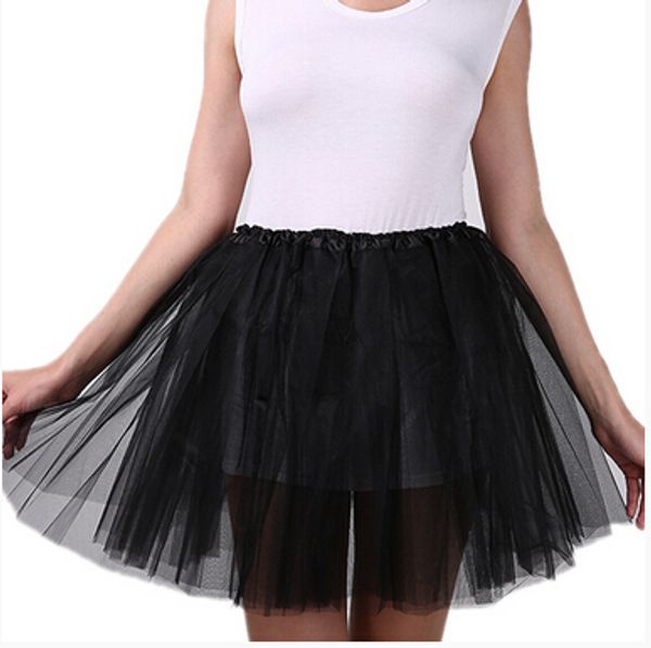 

mypf newly 2017 women party costume petticoat ballet princess tutu skirt pettiskirt b066 b066, Black