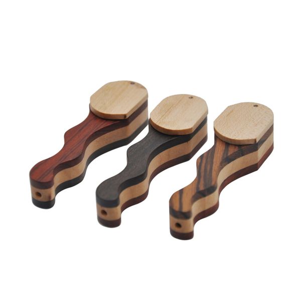 Più nuovo tubo di legno di alta qualità curva palmare piegatura radica tubo tubo portatile design unico mini fumo