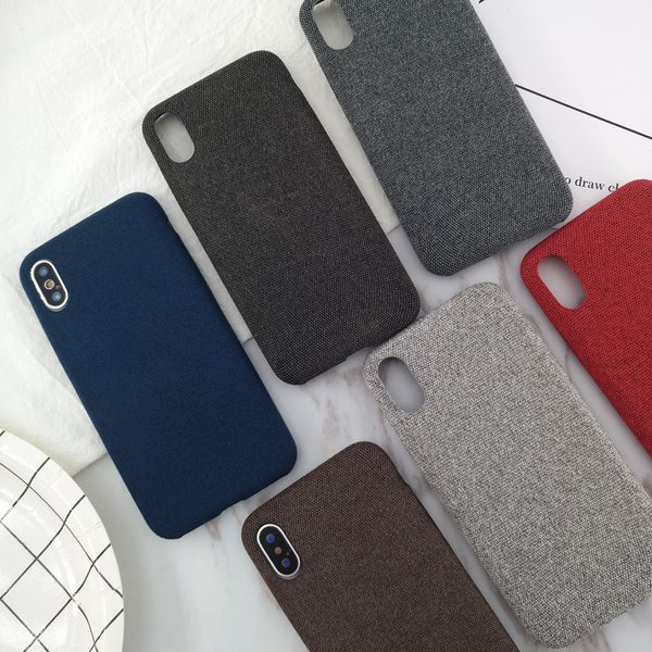 

new for iphone 12 mini 11 pro xs max xr x 8 7 6 plus tpu fabric cloth case slim tpu silicone retro soft cell phone case cover fashion