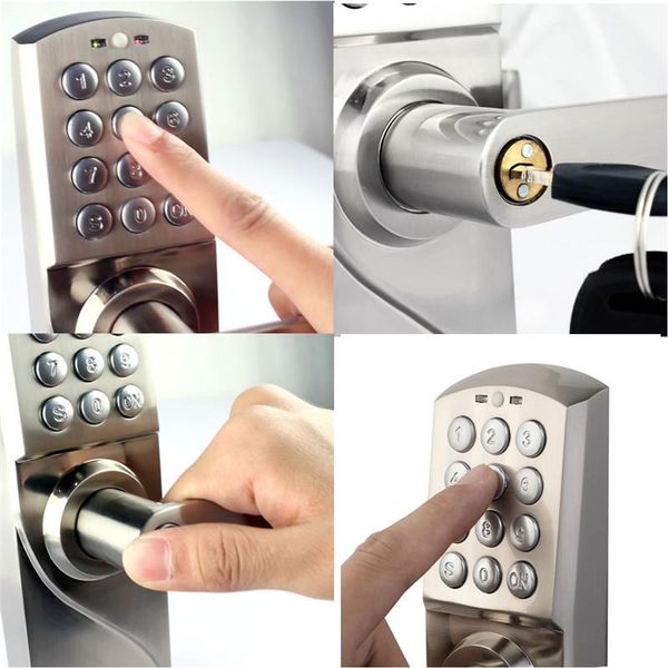 Satin Al Elektronik Kod Kapi Kilidi Akilli Dijital Tus Takimi Sifre Anahtar Paslanmaz Celik Tek Mandal Lk717bs 105 53 Dhgate Com Da