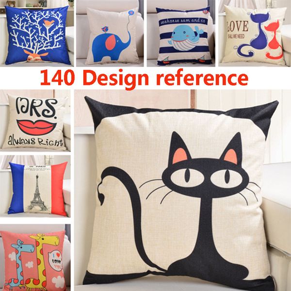 

бросить мультфильм животных подушка хлопок белье диван стул автомобиля подушки подушки подушки мода офис спальня украшения подушки + подушка