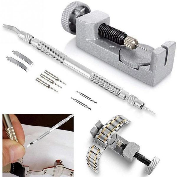 

9pcs/set professional watch band remover bracelet watch band pin battery changing tools