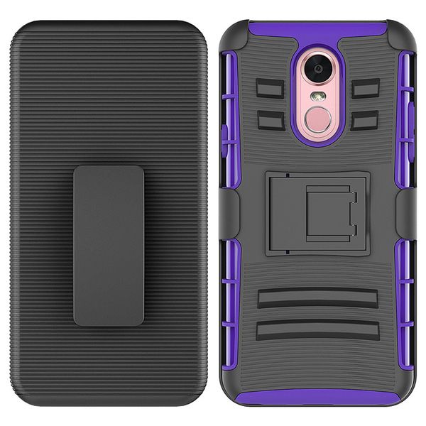 

Phone ca e for lg tylo 4 k30 moto g6 play clip ca e kick tand cool combo hol ter belt clip protective defender phone cover