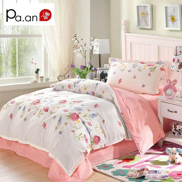 New Bedding Set For Kids Cotton Duvet Cover Sheet Pillowcase