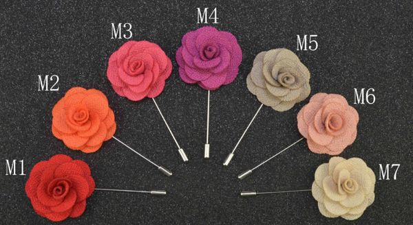 Pins Spettame fatte a mano con perline di fiore in feltro di fiori Pin boutonniere 14 colori per spillo accessori per perno per spillo spedizione gratuita