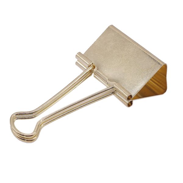 

5 pcs gold binder clip clamp memo paper spring clips office school supplies office binding supplies clips chancery flamingo