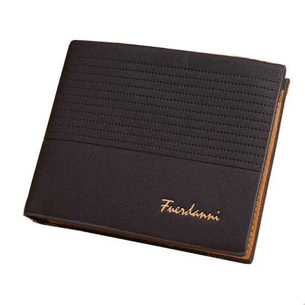 

fashion men wallets short no zipper bifold wallet cards&money holder for man embossed pu leather purse casual male wallet, Red;black