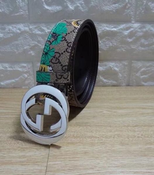 

Популярные черные кожаные ремни Золотая серебристая пряжка Классические мужские ремни для бизнеса Талия Высокое качество Подлинная кожаный пояс Джинсы Повседневный ремень