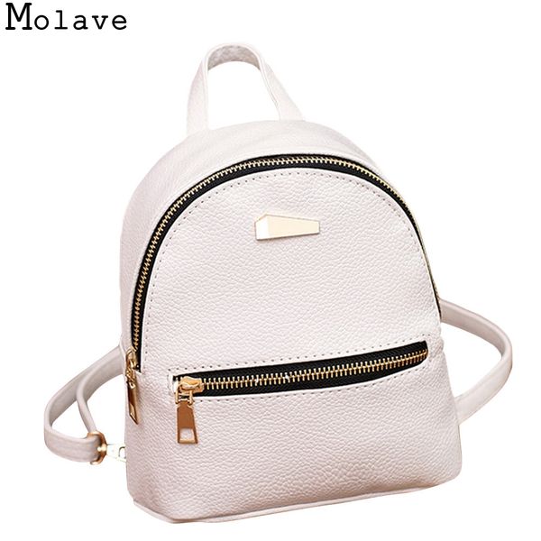 

molave backpack fashion leather rucksack college shoulder school bag satchel travel zipper womens backpack bag dec22