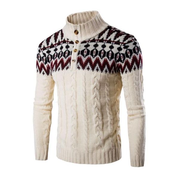 

2018 men cotton pullover thick warm basis wear sweater turtle neck long sleeve casual autumn winter gray black slim, White;black