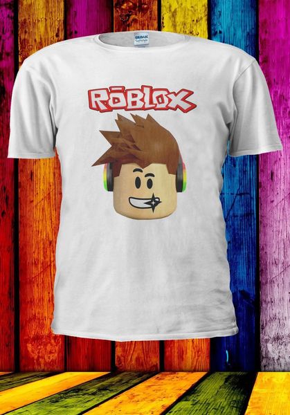 Roblox Characters Online Game Cartoon Awesome Hair Men Women Unisex T Shirt 904 Funny T Shirts Prints Funky T Shirt Design From Bincheng3 1156 - plain white long sleeve crop top roblox