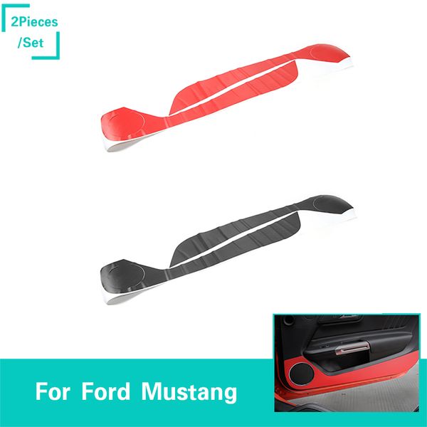 Car Door Anti Kick Carbon Fiber Stickers Fit For Ford Mustang 2015 2016 Auto Interior Accessories Accessories For Car Interior Accessories For Cars