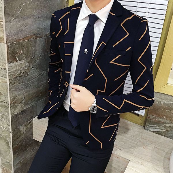 

2018 spring and autumn new men's solid color simple youth wild casual fashion business long-sleeved suit personality temperament, White;black